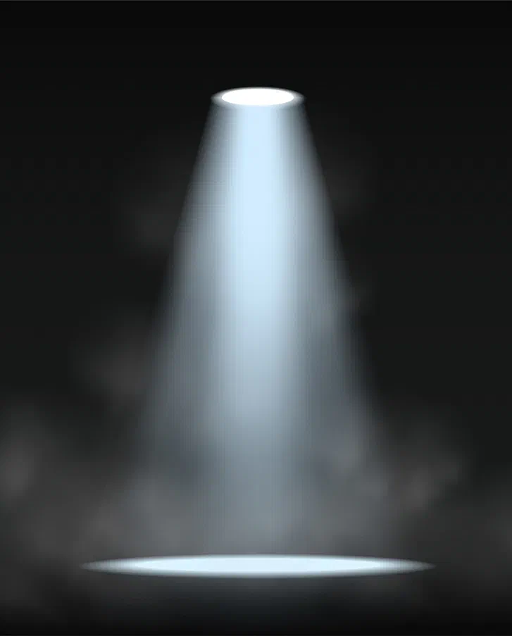 a beam of light