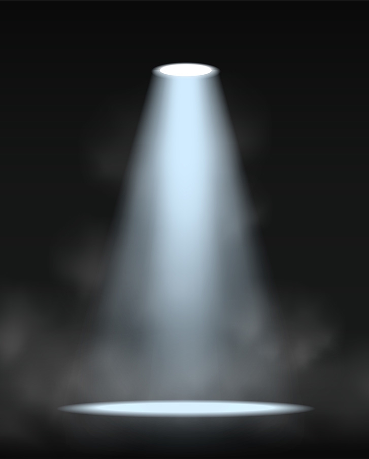 a beam of light