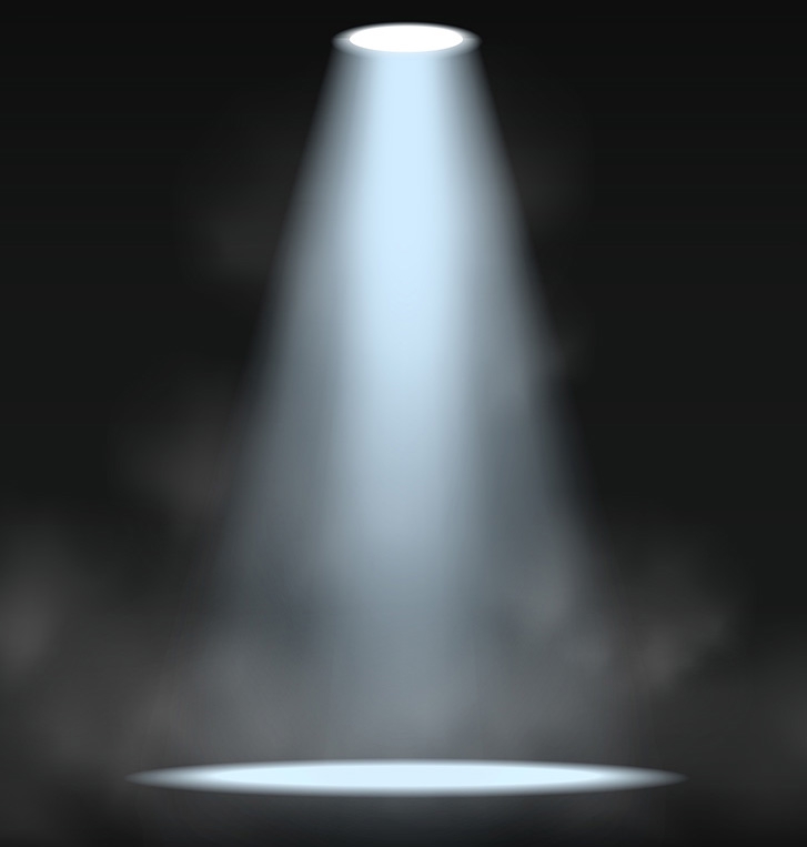 a beam of light